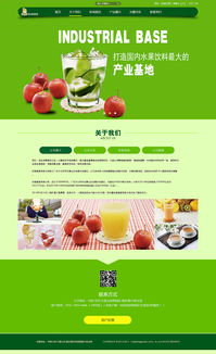 果汁饮品公司网站设计效果图